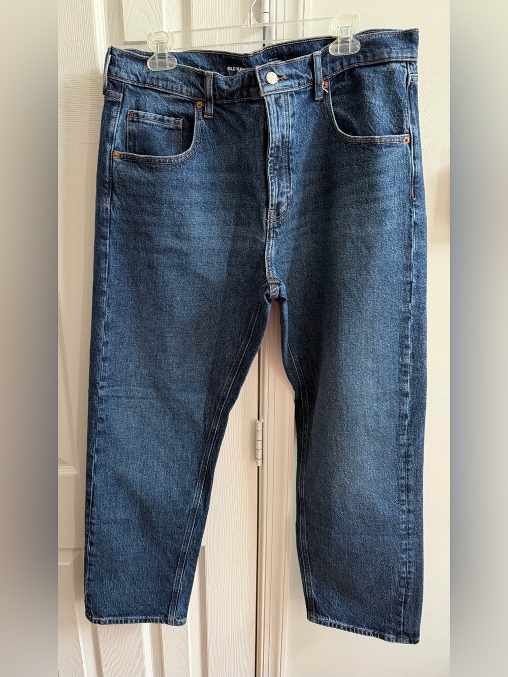 ❤️Old Navy Mid-Rise Slouchy Straight Leg